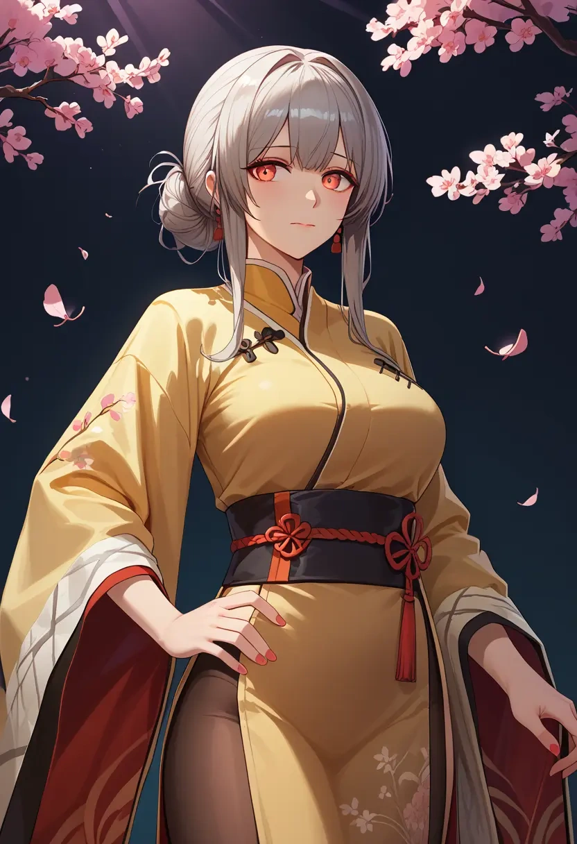 arknights,skadi_(arknights),kimono  - 