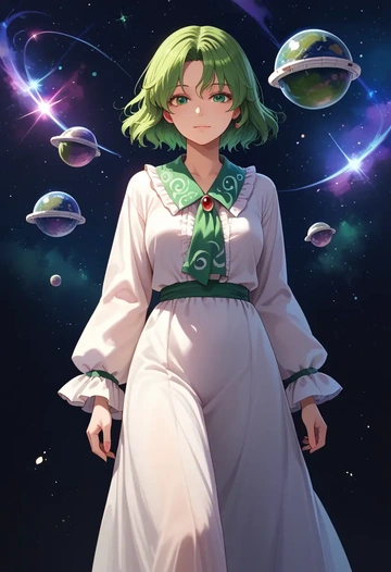 touhou,soga_no_tojiko,pajamas  - AI generated anime art