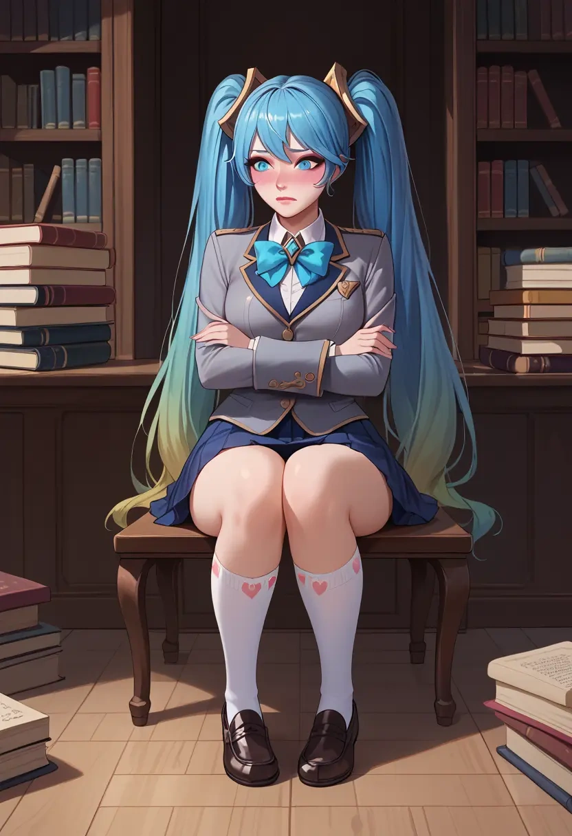 league_of_legends,sona_(league_of_legends),winter,student uniform,blazer  - 