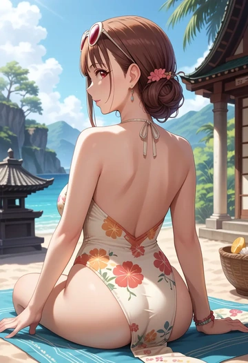 idolmaster,sonoda_chiyoko,swimsuit,sexy  - AI generated anime art