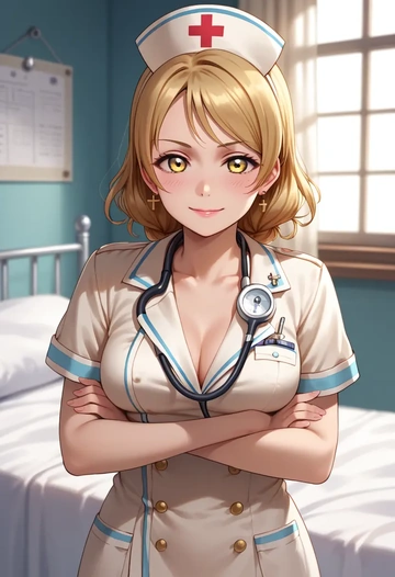 love_live,sonoda_umi,nurse  - AI generated anime art