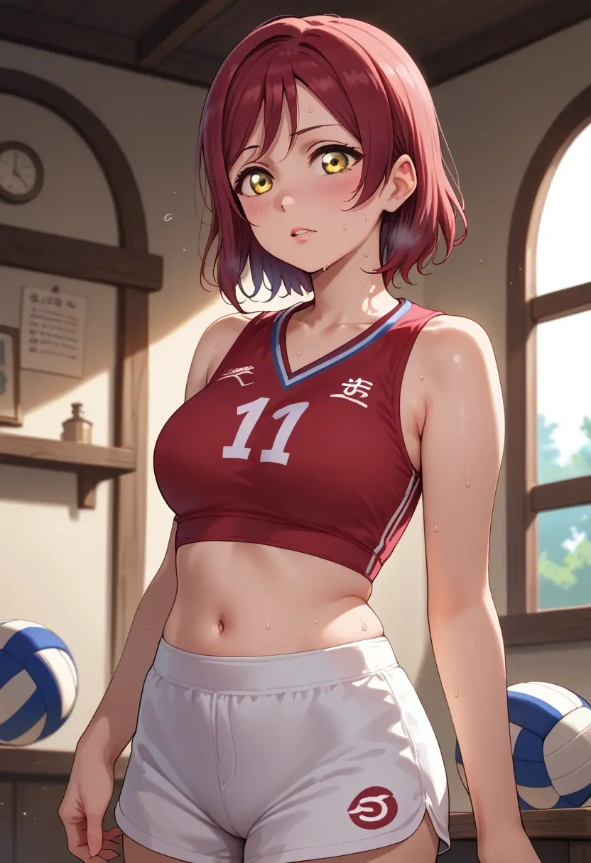 love_live,sonoda_umi,volleyball uniform  - 