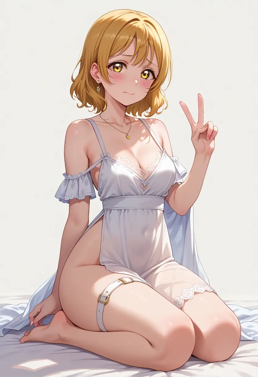 love_live,sonoda_umi,silk slip dress  - 