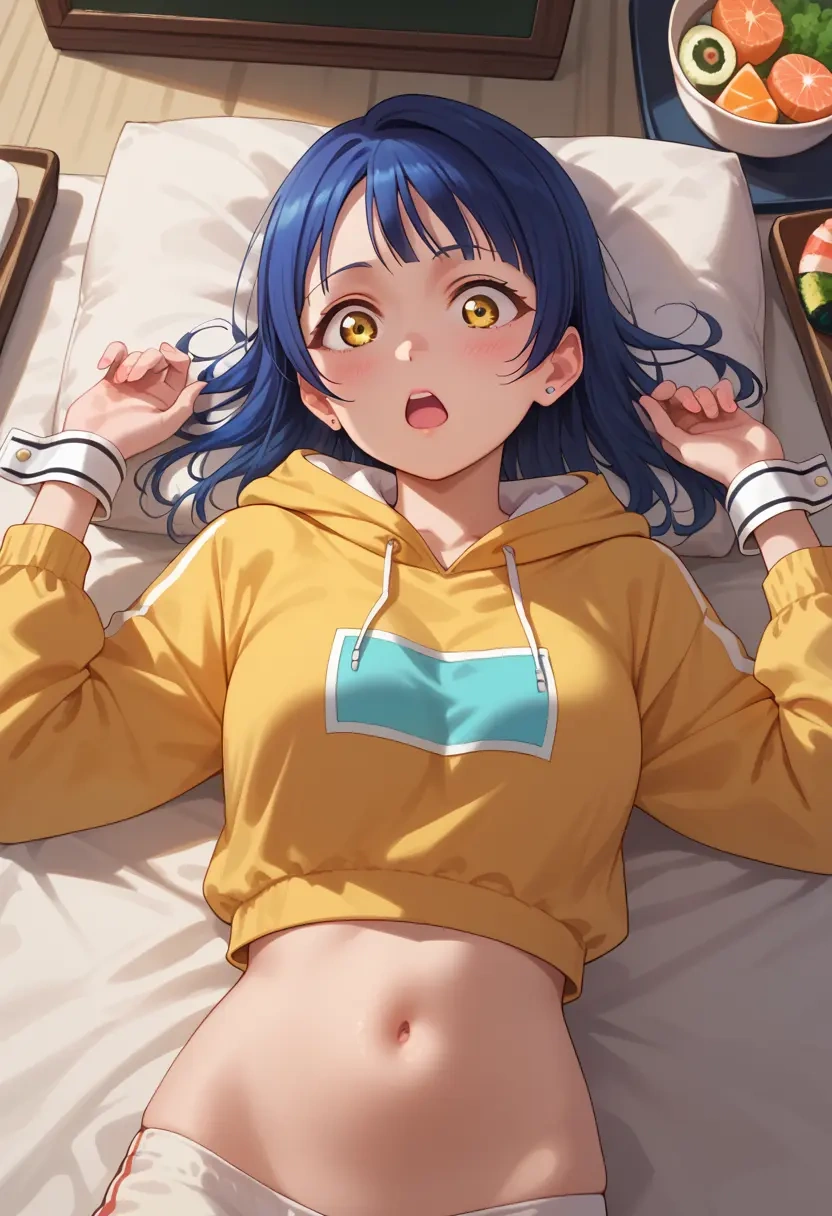 love_live,sonoda_umi,hoodie,cropped,high-waisted joggers  - 