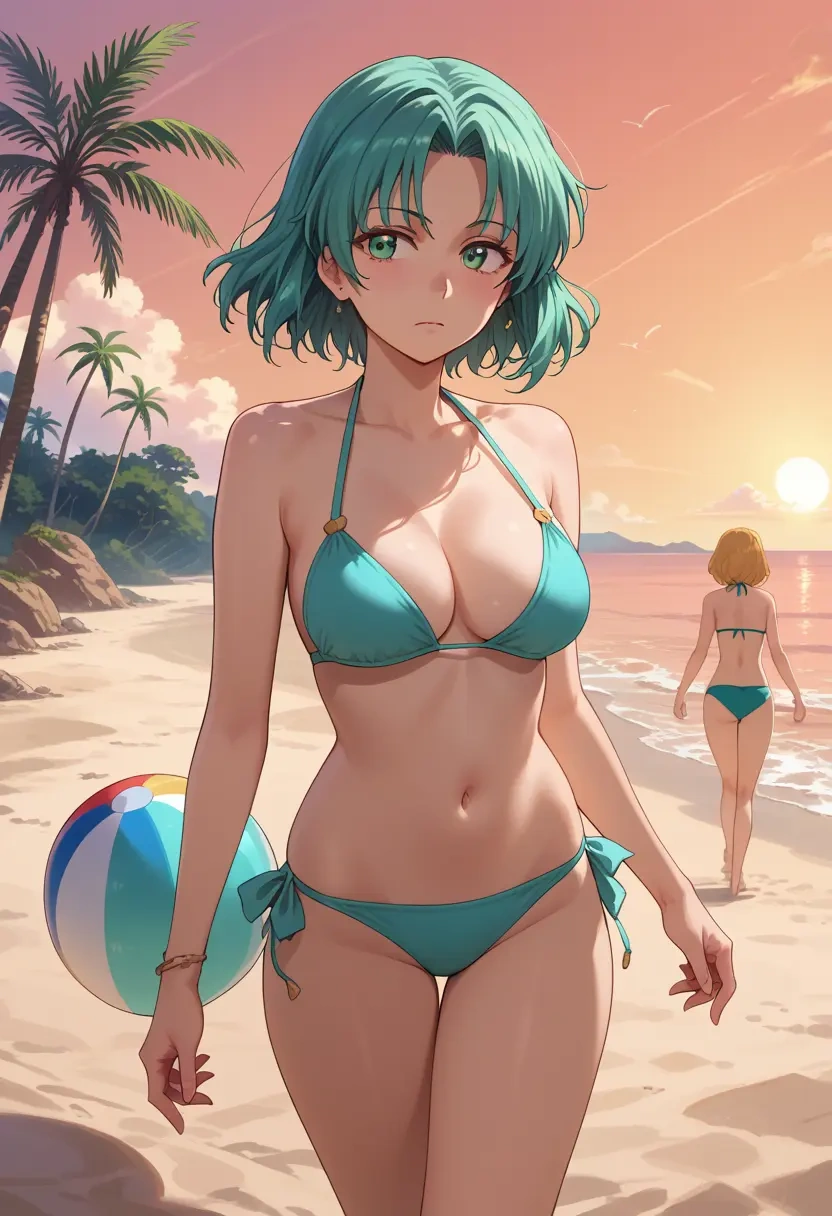 higurashi_no_naku_koro_ni,sonozaki_mion,bikini  - 