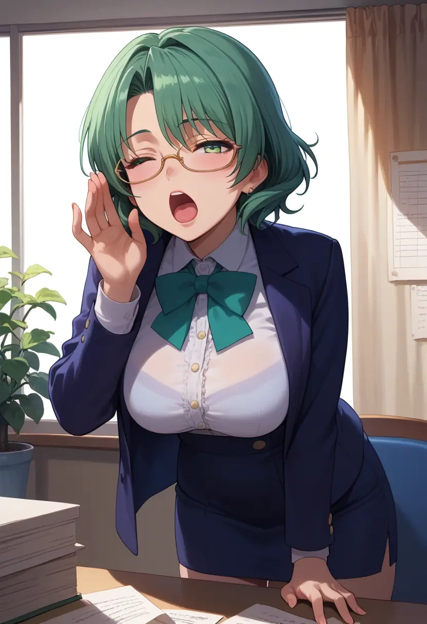 higurashi_no_naku_koro_ni,sonozaki_shion,OL, glasses,  - 