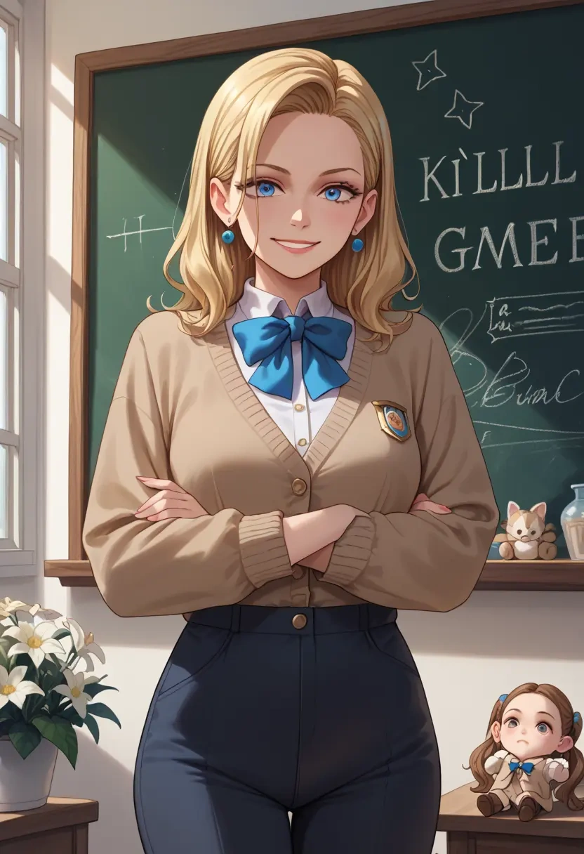 kill_me_baby,sonya_(kill_me_baby),teacher, sweater  - 