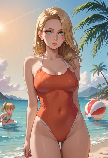 kill_me_baby,sonya_(kill_me_baby),bikini  - AI generated anime art