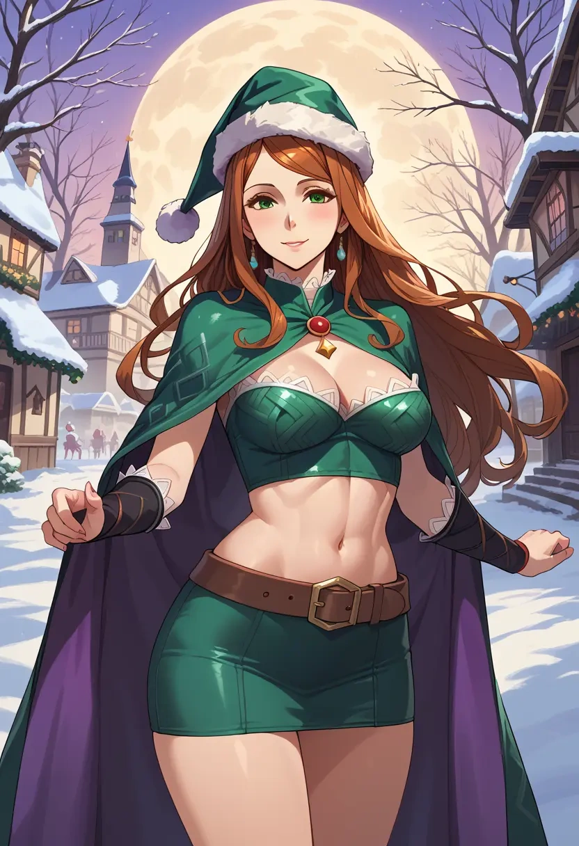 dragons_crown,sorceress_(dragons_crown),Christmas,dress  - 