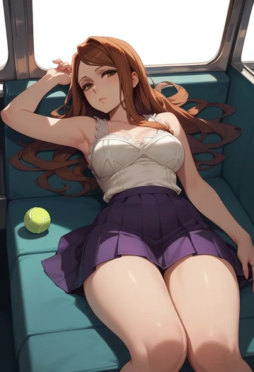 dragons_crown,sorceress_(dragons_crown),tennis dress,visor,trainers  - AI generated anime art