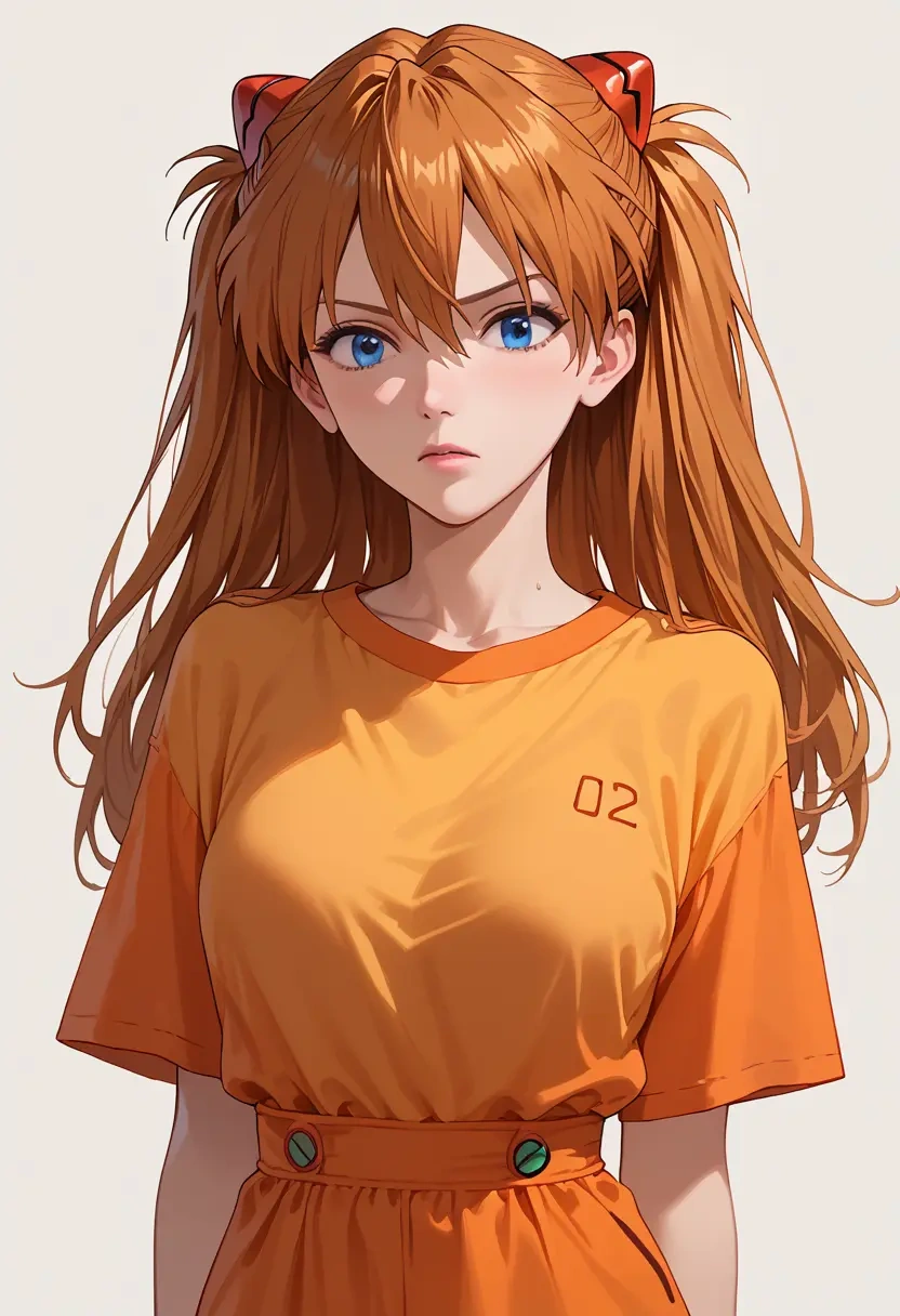 neon_genesis_evangelion,souryuu_asuka_langley,pajamas  - 