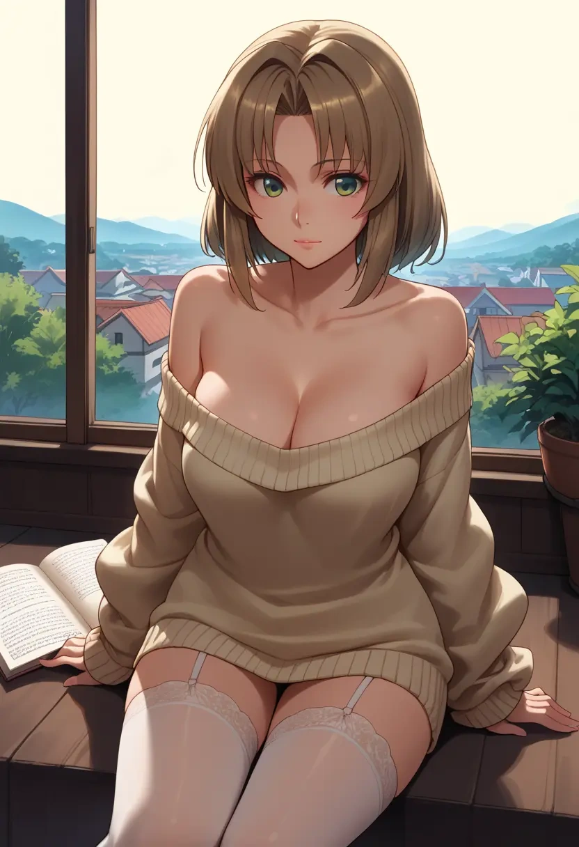 rozen_maiden,souseiseki,off-shoulder,sweater  - 