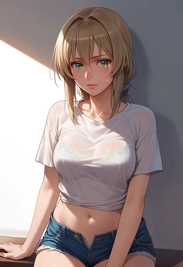 rozen_maiden,souseiseki,denim shorts  - AI generated anime art