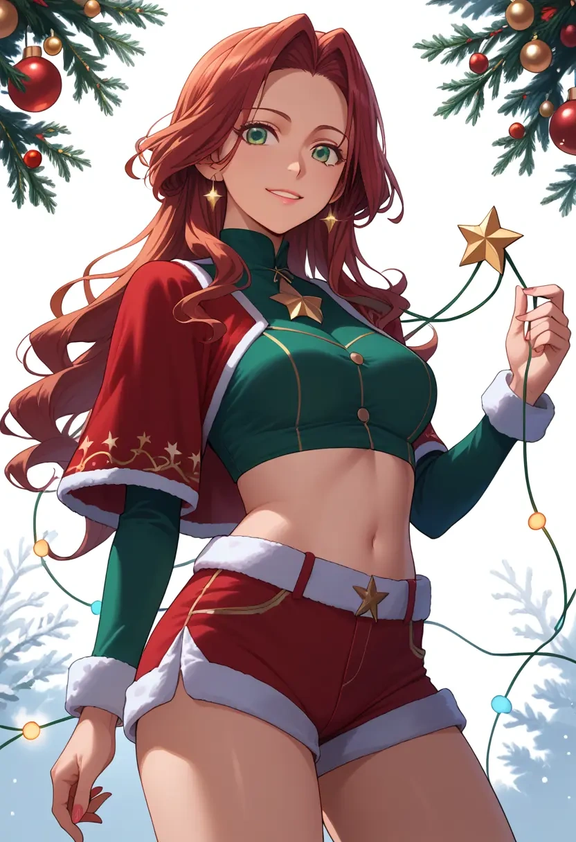 rozen_maiden,souseiseki,Christmas,red velvet shorts  - 