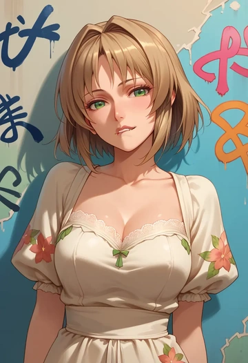 rozen_maiden,souseiseki,floral graffiti blouse,dolphin shorts  - AI generated anime art