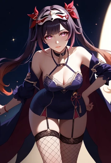 star rail,sparkle,secretary,stockings,sexy, panties  - AI generated anime art