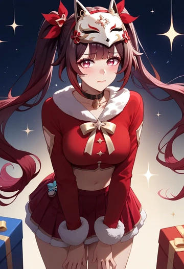 star rail,sparkle,Christmas,skirt  - AI generated anime art