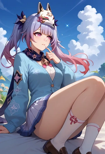 star rail,sparkle,spring,student uniform,cardigan  - AI generated anime art