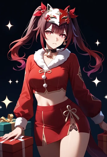 star rail,sparkle,Christmas,skirt  - AI generated anime art