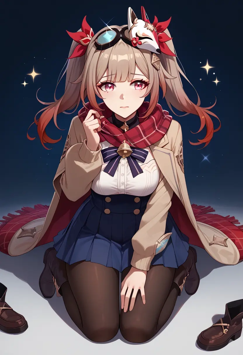 star rail,sparkle,winter,student uniform,fur-trimmed coat  - 