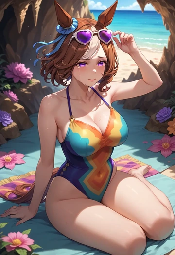 umamusume,special_week_(umamusume),swimsuit,sexy  - AI generated anime art