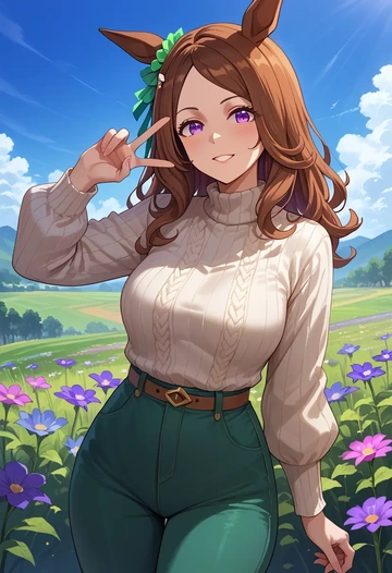 umamusume,special_week_(umamusume),sweater  - AI generated anime art