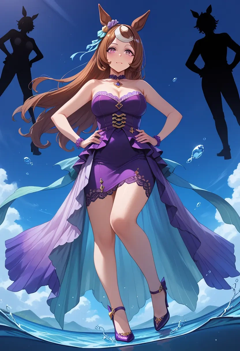 umamusume,special_week_(umamusume),gown,strapless,mermaid silhouette  - 