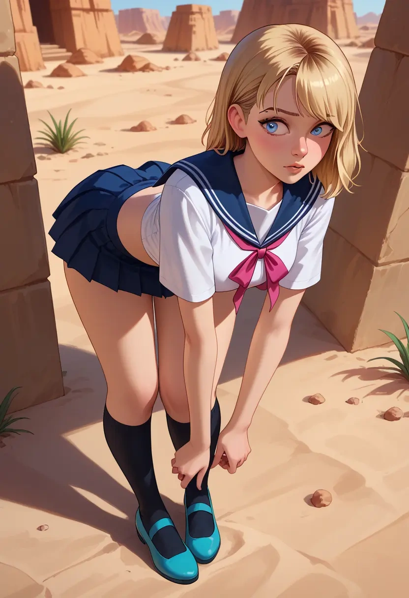 marvel,spider_gwen,sailor, uniform  - 