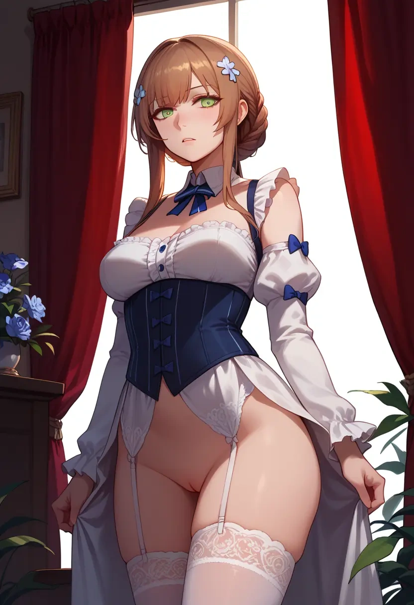 girls_frontline,springfield_(girls_frontline),Victorian-era,stockings,sexy  - 