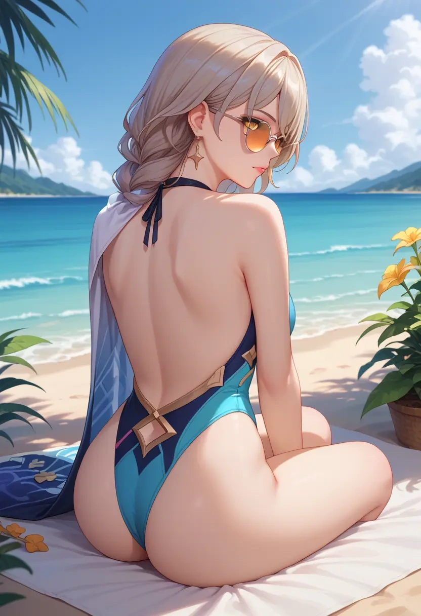 honkai_star_rail,stelle_(honkai_star_rail),swimsuit,sexy  - 