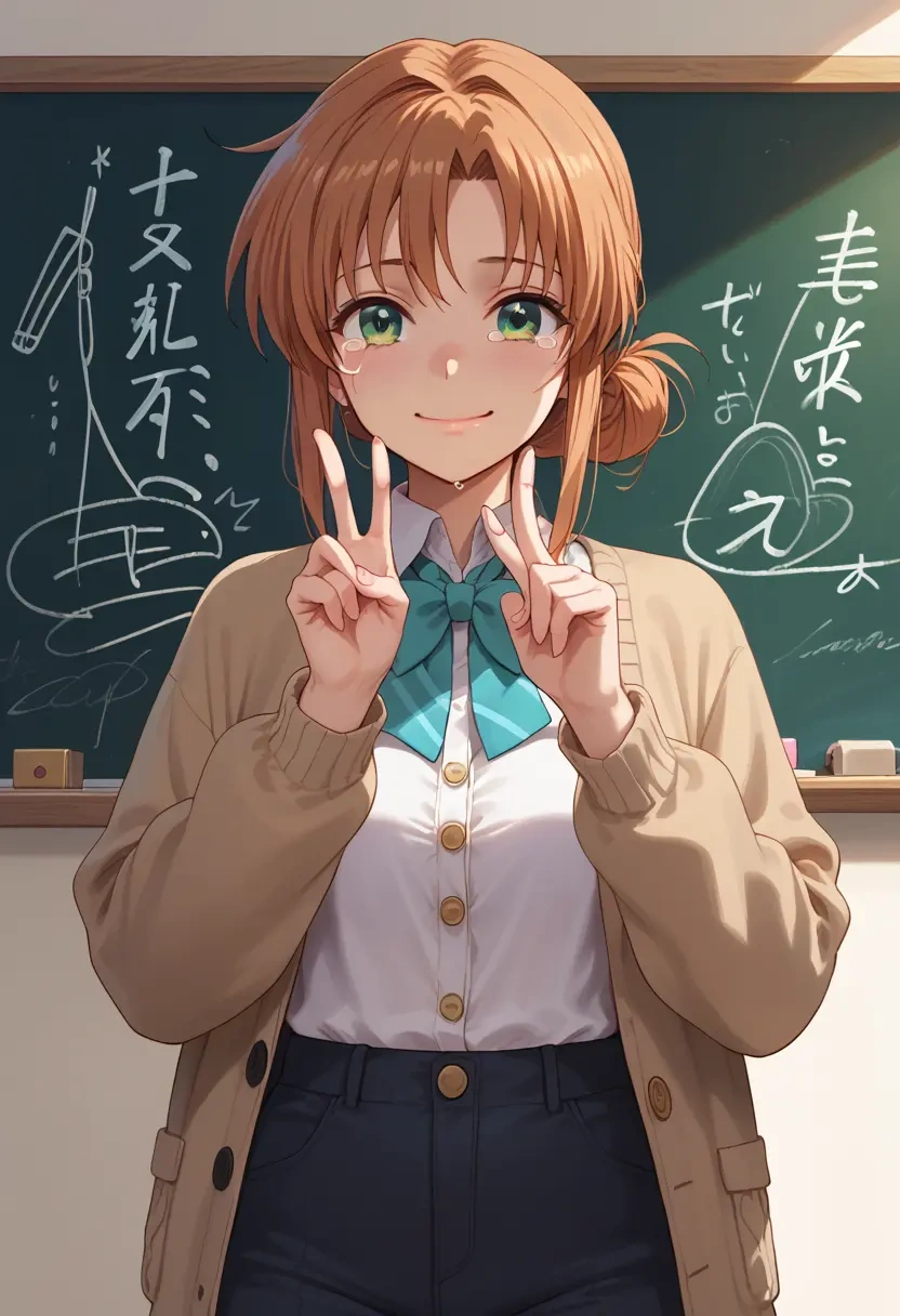 lyrical_nanoha,subaru_nakajima,teacher, sweater  - 