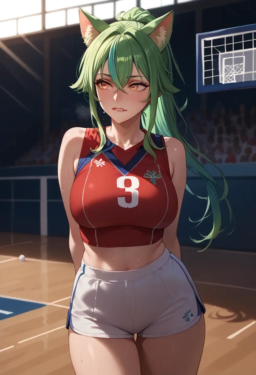 genshin impact,sucrose_(genshin_impact),volleyball uniform  - 