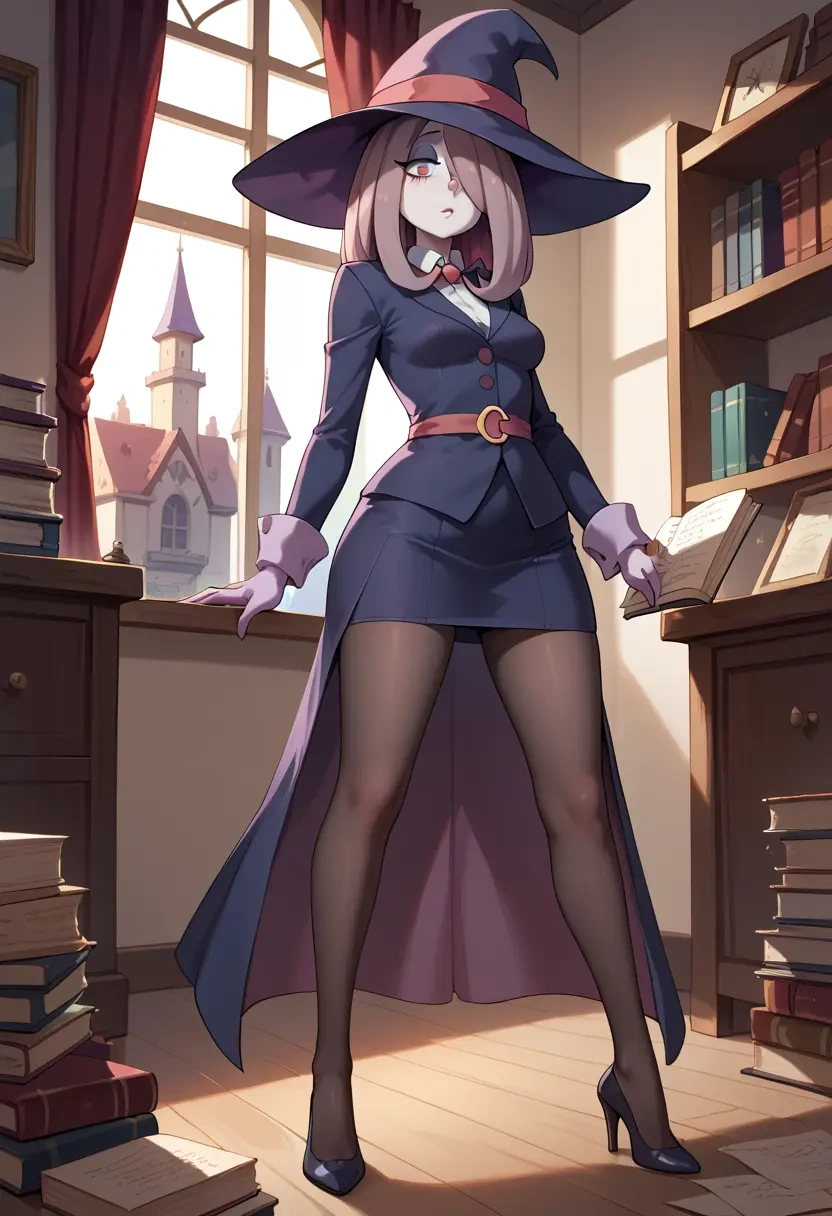 little_witch_academia,sucy_manbavaran,shorts, pantyhose  - 