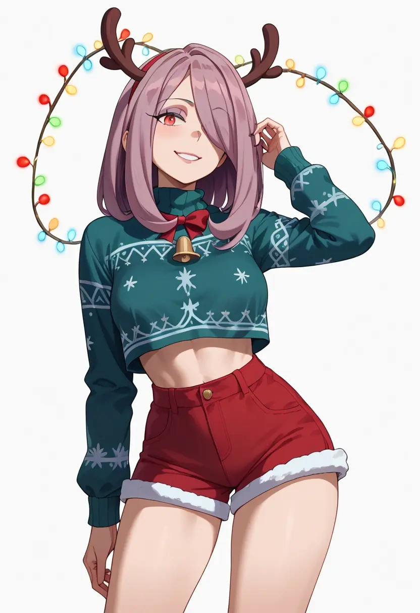 little_witch_academia,sucy_manbavaran,Christmas,red velvet shorts  - 