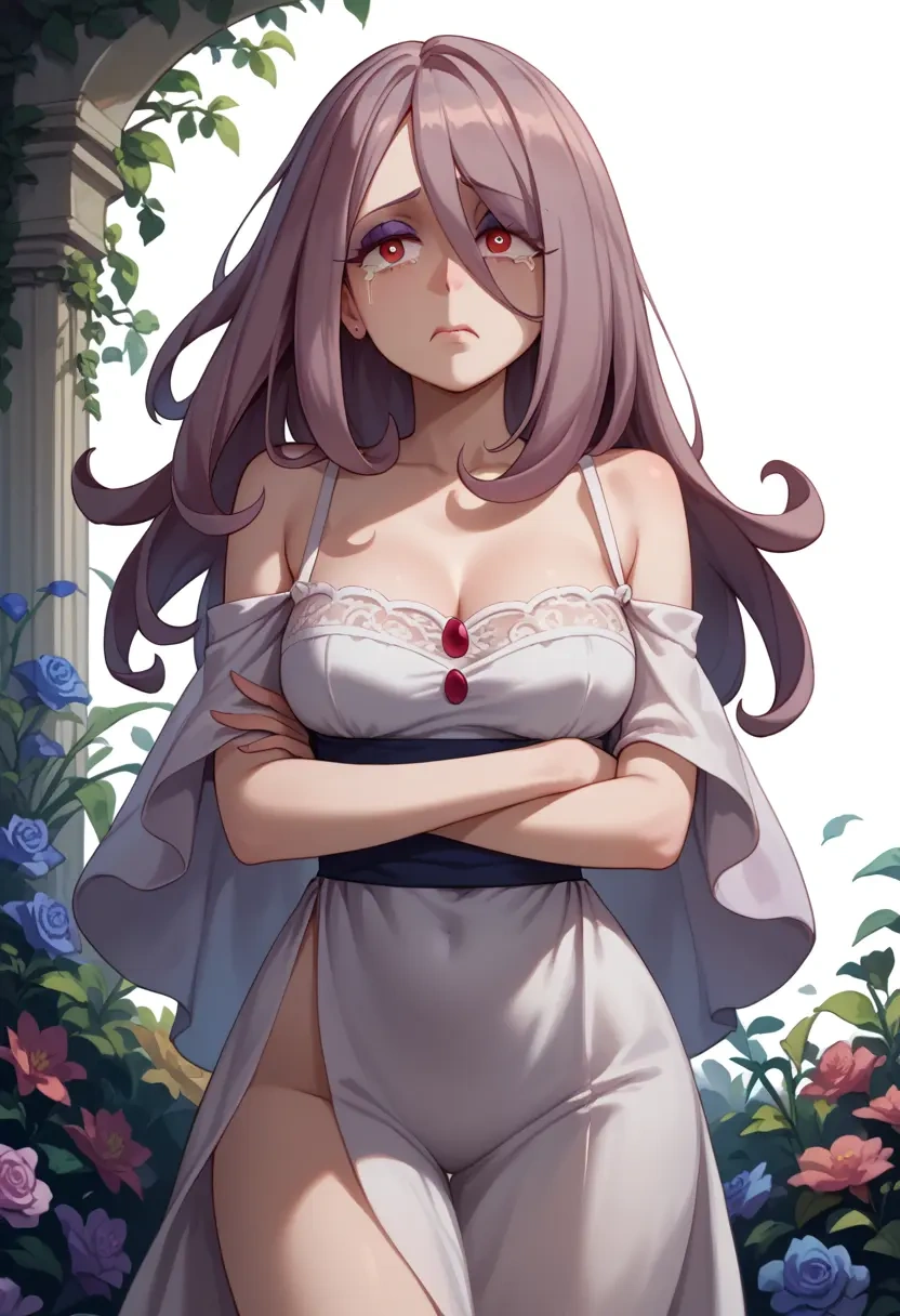 little_witch_academia,sucy_manbavaran,silk slip dress  - 