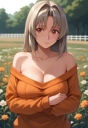 rozen_maiden,suigintou,orange,sweater  - AI generated anime art