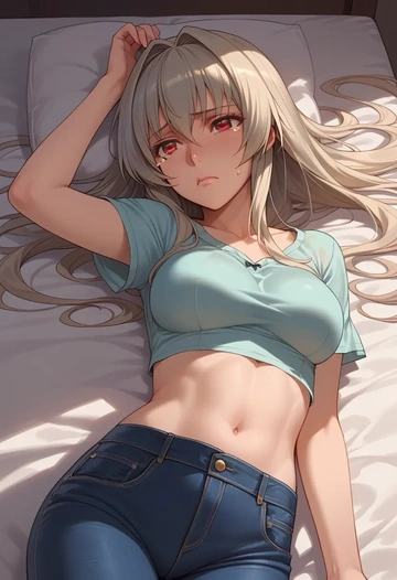 rozen_maiden,suigintou,crop top  - AI generated anime art