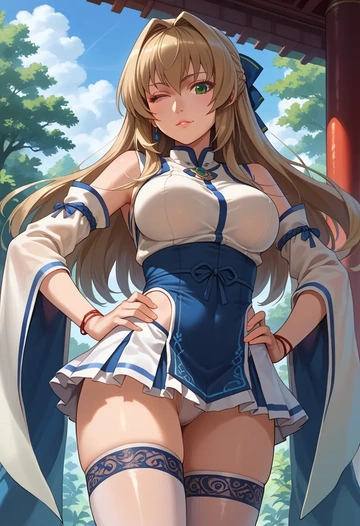 rozen_maiden,suiseiseki,mini skirt, stockings  - AI generated anime art