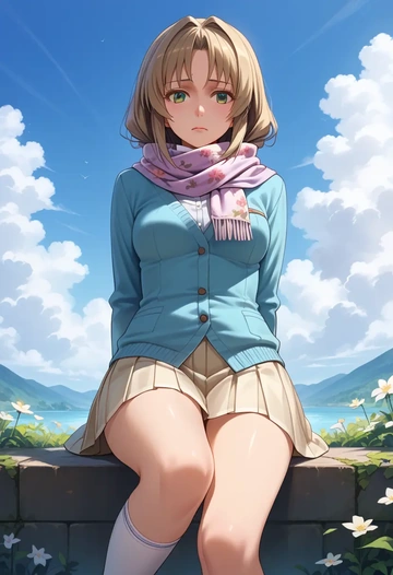 rozen_maiden,suiseiseki,spring,student uniform,cardigan  - AI generated anime art