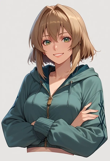 rozen_maiden,suiseiseki,crop hoodie,shorts  - AI generated anime art