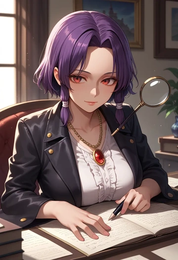 touhou,sukuna_shinmyoumaru,detective  - AI generated anime art