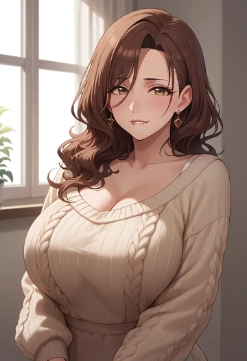 idolmaster,sunazuka_akira,sweater  - AI generated anime art