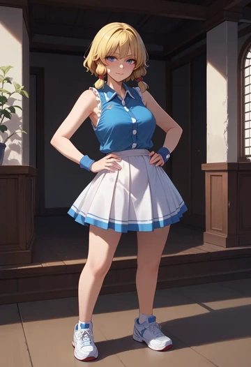 touhou,sunny_milk,tennis skirt  - AI generated anime art