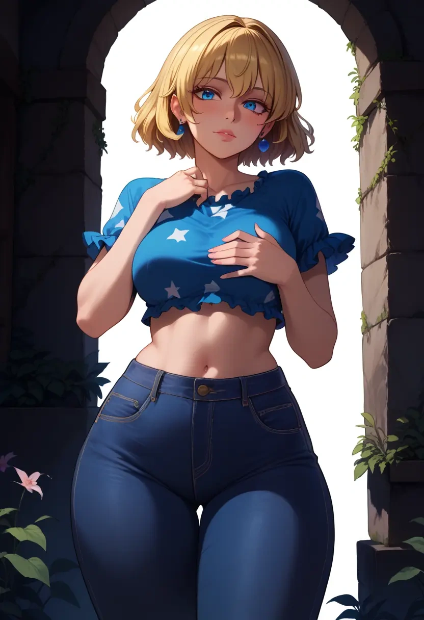 touhou,sunny_milk,crop top  - 