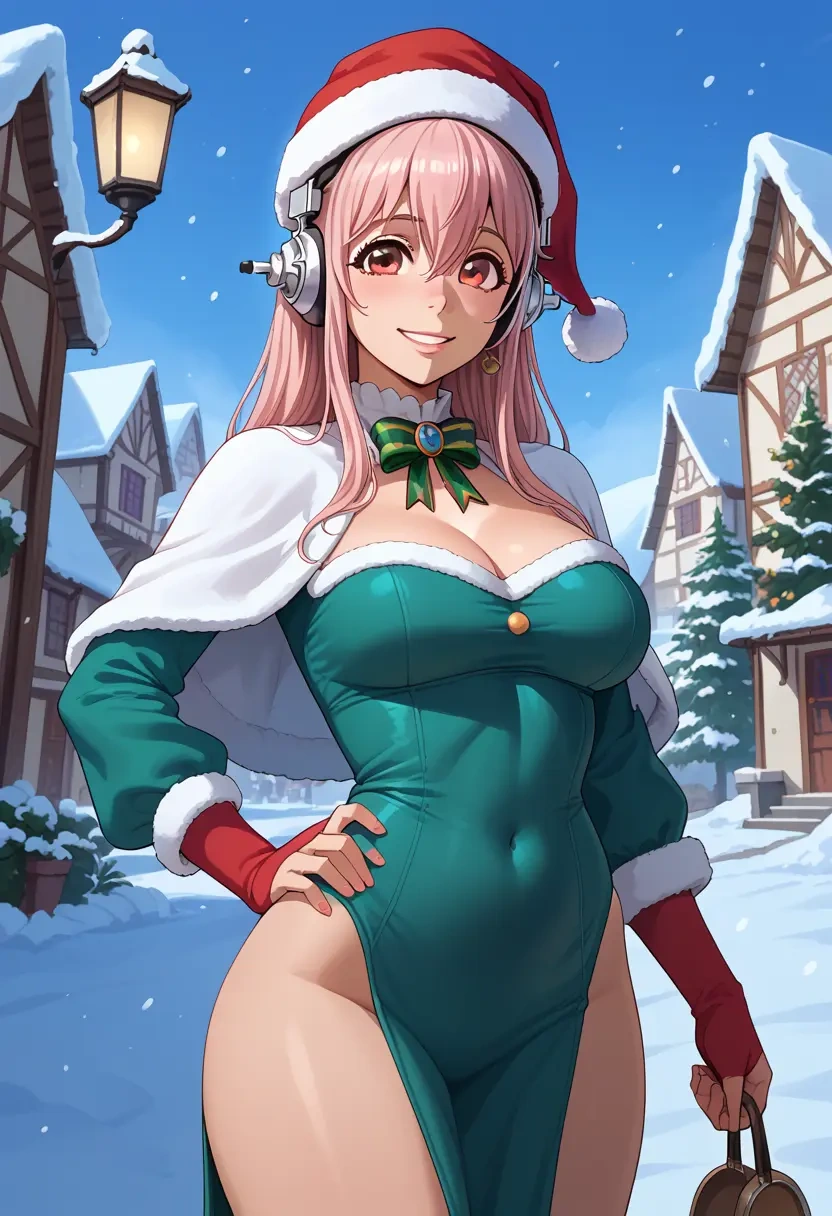 nitroplus,super_sonico,Christmas,dress  - 