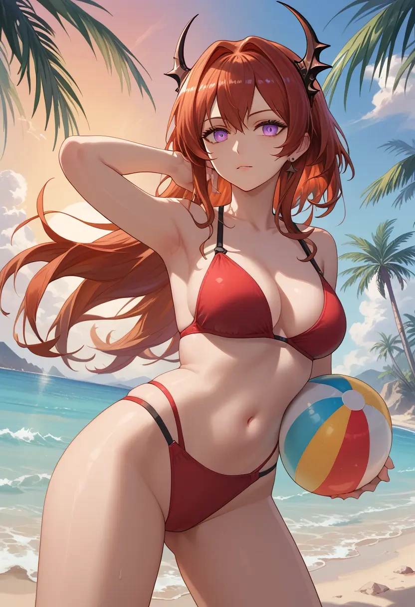 arknights,surtr_(arknights),bikini  - 