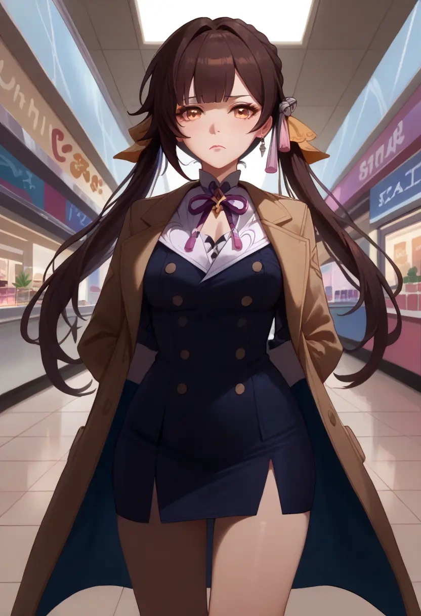 star rail,sushang,coat,long,double-breasted,pencil skirt  - 