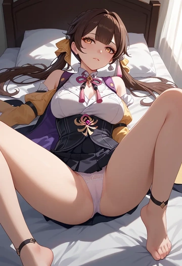 star rail,sushang,mini skirt,panties,spread legs,sexy  - AI generated anime art