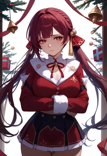 star rail,sushang,Christmas,skirt  - AI generated anime art