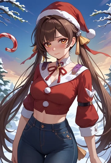 star rail,sushang,Christmas  - AI generated anime art